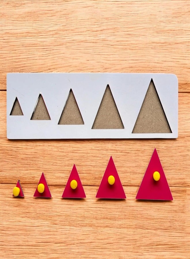 Kiddiwinks Seriation Puzzle Combo for Kids - Montessori-Inspired Shape Sorting and Size Sequencing Toy - Educational Learning Puzzle with Circles, Squares & Triangles - Develop Fine Motor and Cognitive Skills - Image 3